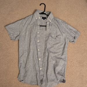 J. Crew Light Gray Casual Button-Down Shirt